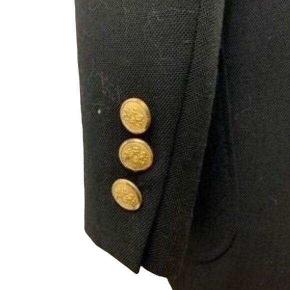Stafford Mens Two Button Suit Jacket Black Single-Breasted Notch Lapel Lined 52 - Picture 11 of 12